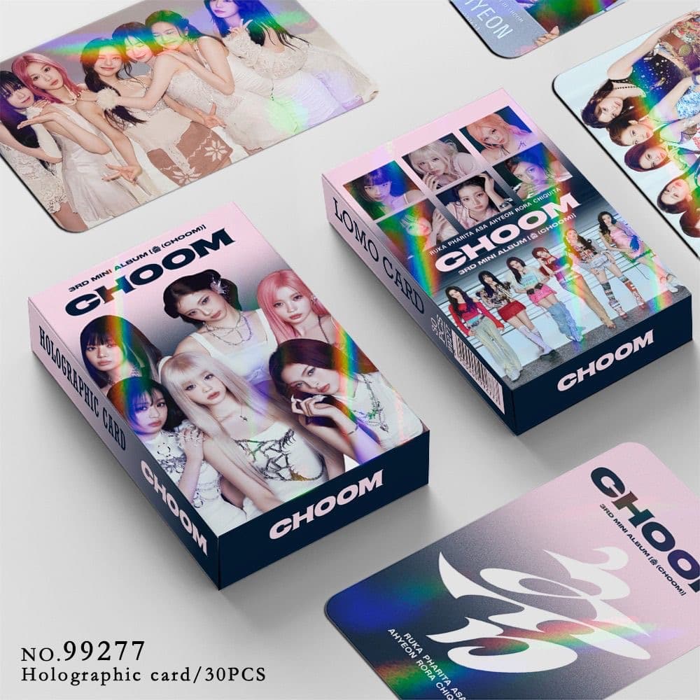 BABYMONSTER 베이비몬스터 CHOOM 홀로그램 포토카드 30장 모음포카세트 로라아현루카치키타아사파리타라미 사진카드 카드컬렉션 앨범굿즈팬굿즈응원용품선물 LOMO DRIP
