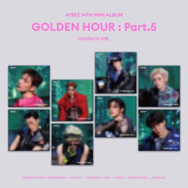 개봉앨범 포카 없음 / 에이티즈 (ATEEZ) - GOLDEN HOUR : Part.5 (DIGIPACK VER) 성화 버전