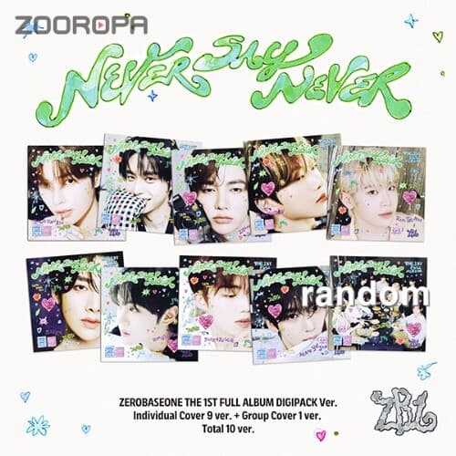 (특전포카증정/랜덤중복X) 제로베이스원 ZEROBASEONE NEVER SAY NEVER 1집 DIGIPACK Ver.