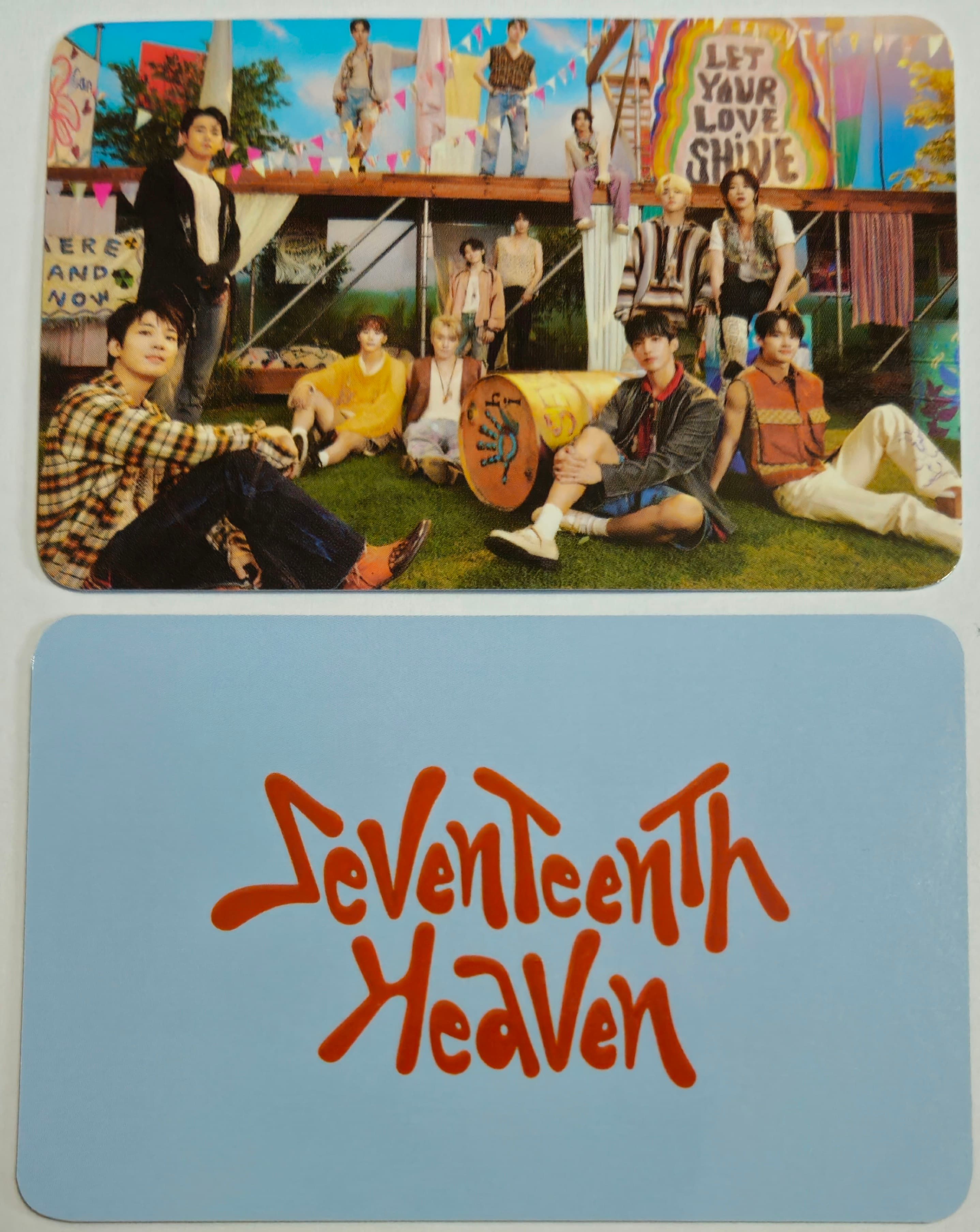 세븐틴 포토카드 SEVENTEENTH HEAVEN