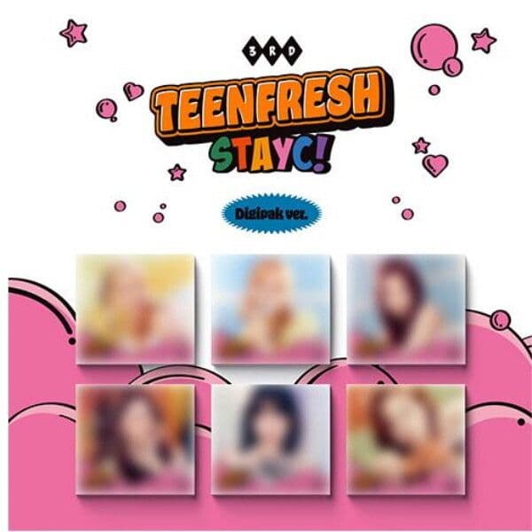 개봉앨범 포토카드 없음 / 스테이씨 (STAYC) - 미니3집 : TEENFRESH (Digipak Ver.) 6종 세트