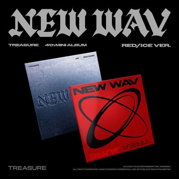 개봉앨범 포카 없음 / 트레저 (TREASURE) - NEW WAV 앨범 2종 세트