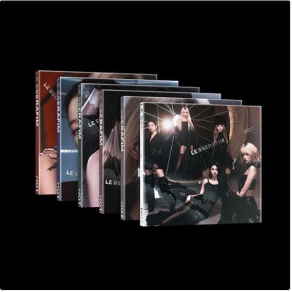 개봉앨범 포카 없음 / 르세라핌 (LE SSERAFIM) - 5th Mini Album HOT (COMPACT ver.) 6종 세트