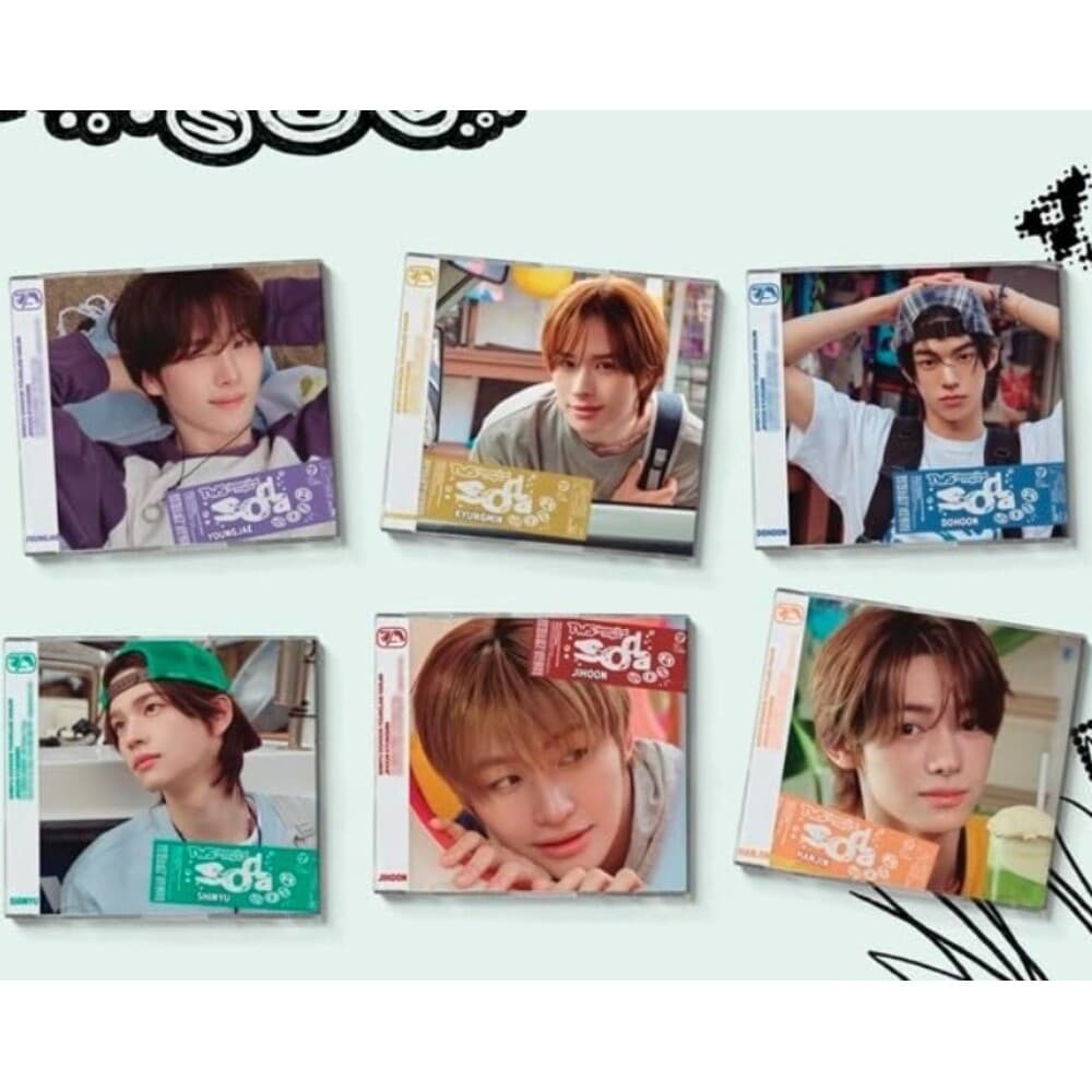 TWS 투어스 일본 앨범 6종세트+봉입포카18장 SODA SODA 개인버전세트
