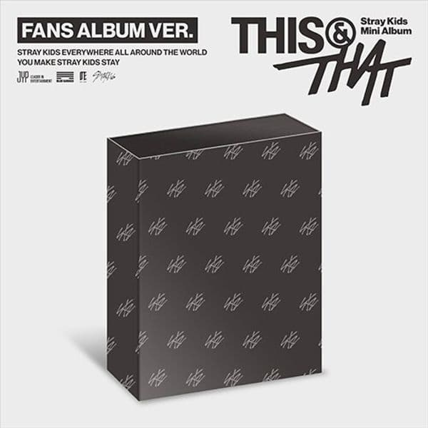 특전 공식 포토카드+접지포스터 스트레이 키즈 미니앨범 THIS THAT FANS ALBUM VER.