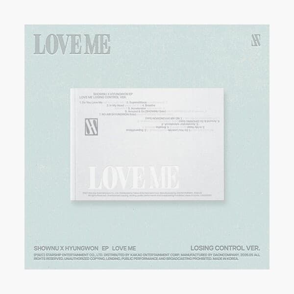 셔누X형원(몬스타엑스) - EP 앨범 LOVE ME (LOSING CONTROL VER.) - 포토북(78p)+CD-R(1종)+포토카드(랜덤 1종)+프린트 포토(랜덤 1종)