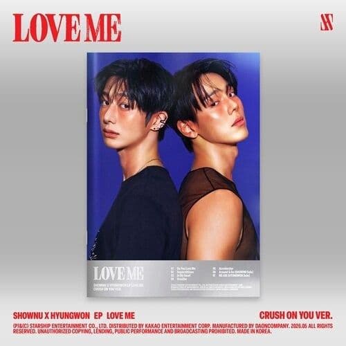 셔누 형원 EP 앨범 LOVE ME (CRUSH ON YOU VER.) / 몬스타엑스 / 포토북+CD-R+포토카드+프린트포토