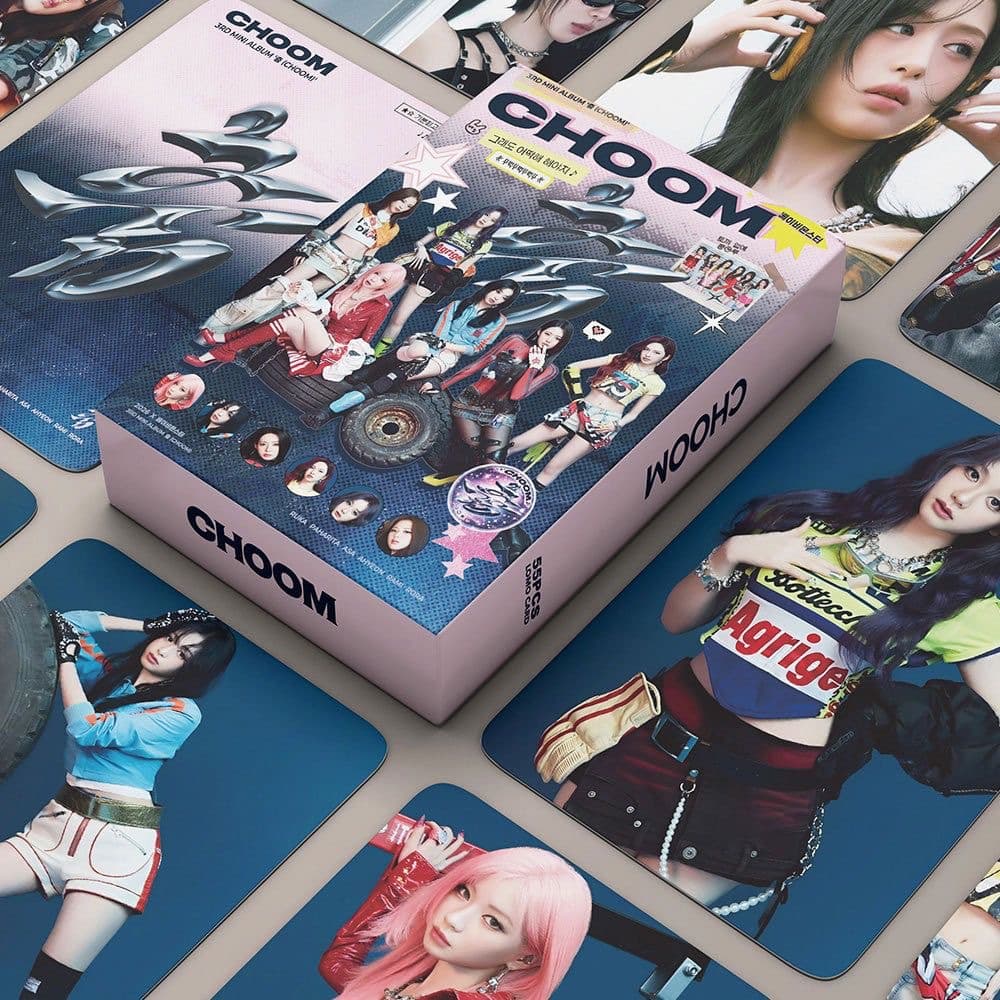 BABYMONSTER 베이비몬스터 CHOOM choom포토카드 55장 세트 포카 모음 로라아현 루카치키타아사파리타라미 팬굿즈카드컬렉션 사진카드 LOMO PHOTOCARD drip