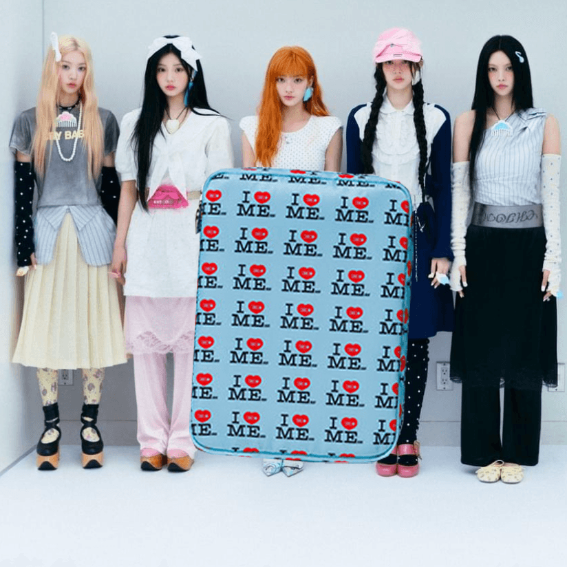 아일릿 앨범 NOT CUTE ANYMORE 1집싱글 ILLIT 포카 미니CD 멀티 파우치