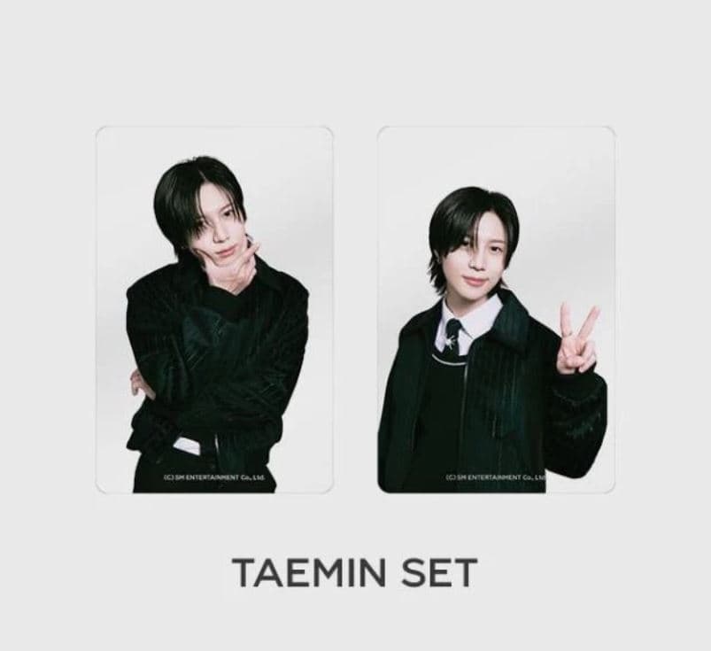 (샤이니 태민 클리어 포토카드) SHINee 2024 SM ARTIST SEASON’S GREETINGS OFFICIAL GOODS MD CLEAR PHOTO CARD SET