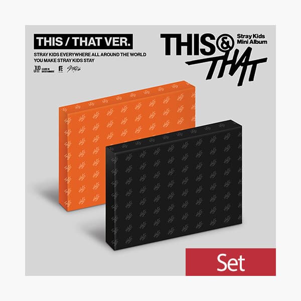 (8/7) (SET) 스트레이 키즈 - 미니앨범 THIS THAT (THIS VER. THAT VER.)(일반반/2종 세트) - 각 앨범당 아웃박스+포토북+CD-R+ID 카드..